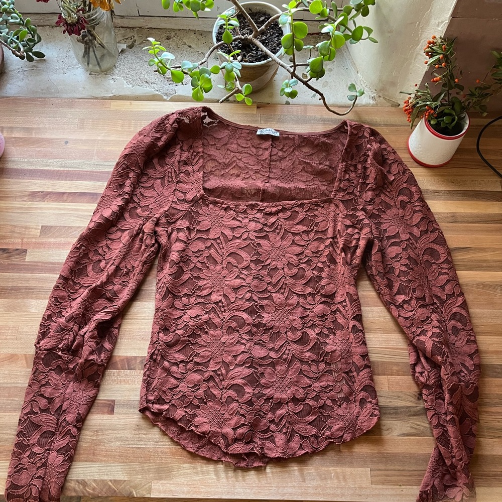 Free people lace long sleeve